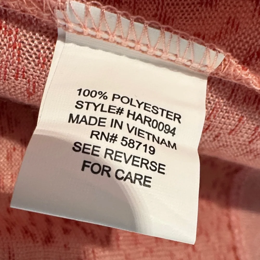 Notations Women’s Dusty Rose Open-Front 3/4 Sleeve Sheer Cardigan Size Small
